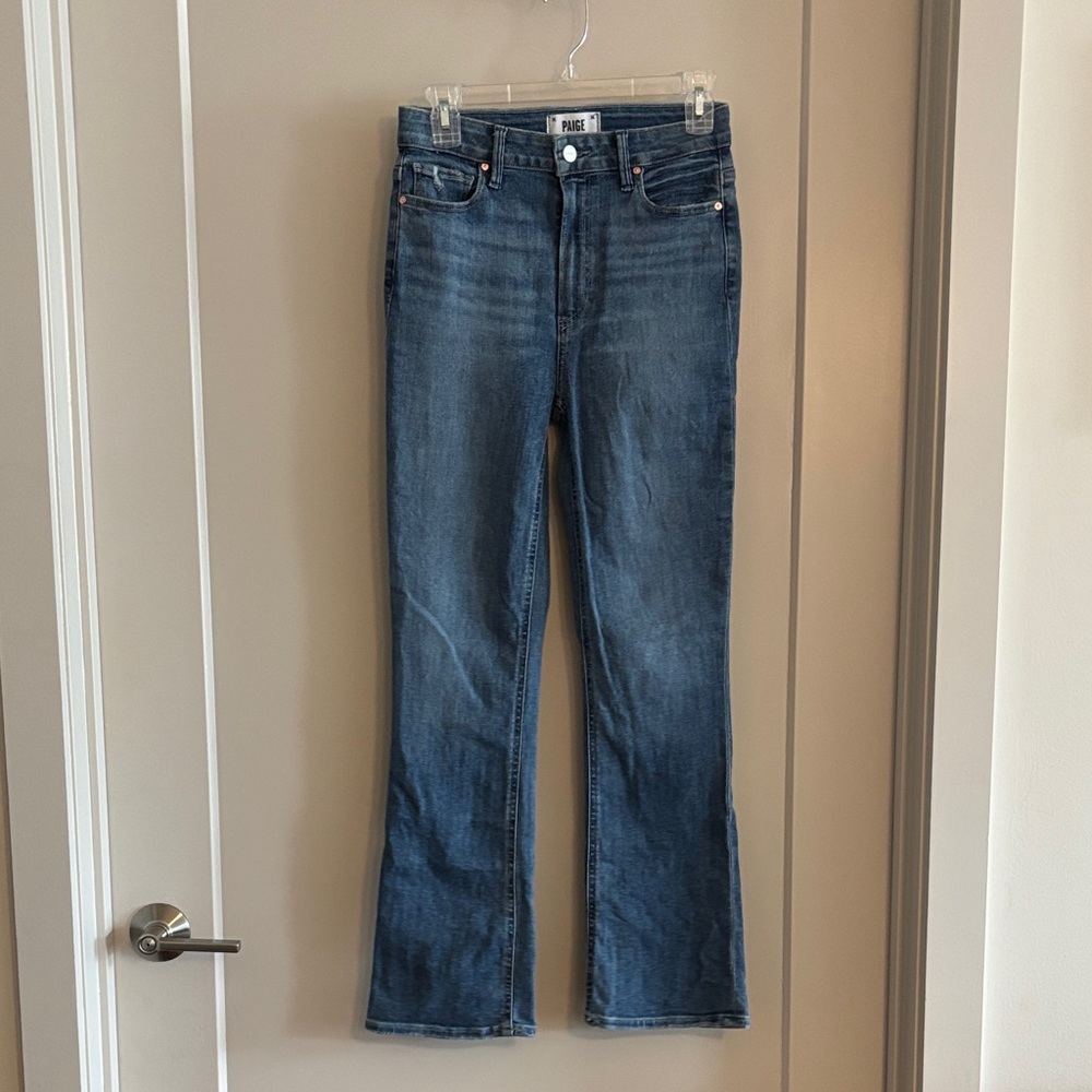 PAIGE Dark Blue Flare Jeans